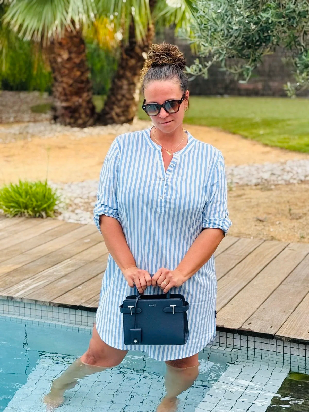 Petit sac à main en cuir grainé - EMILIE | Le Tanneur