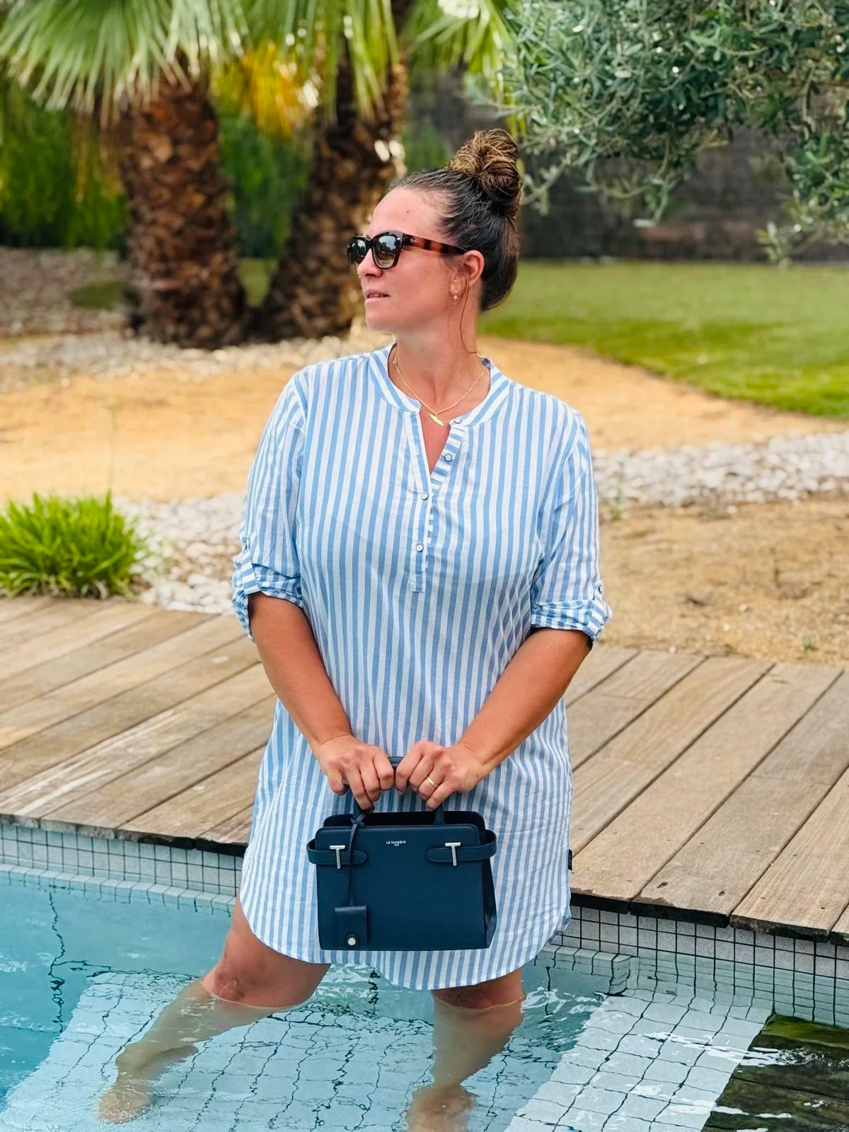 Petit sac à main en cuir grainé - EMILIE | Le Tanneur