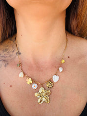 Collier Charms Fleur | Acier inoxydable