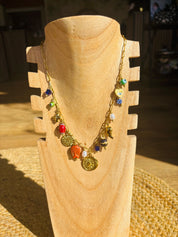 Collier Charms Multicolore - Talisman