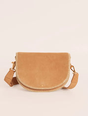 Sac rose clair en daim - ABEL - | MARADJI