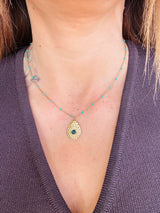 Collier pendentif goutte - Mira -