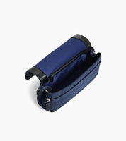 Petit sac bandoulière en cuir suède effet denim - Simone | LE TANNEUR