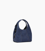 Petit sac à main en cuir suède effet denim - Juliette | LE TANNEUR