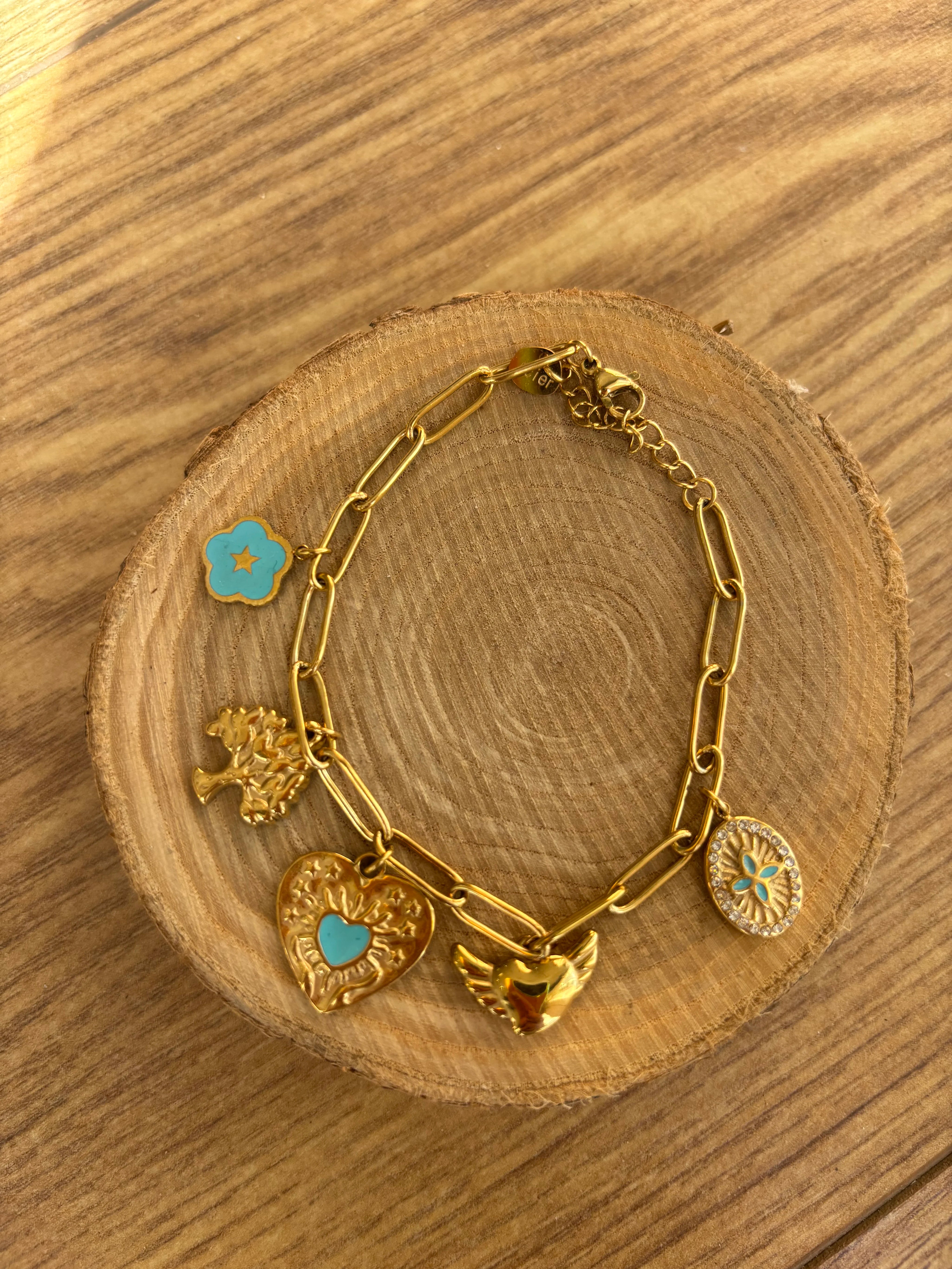 Bracelet Charms en acier inoxydable - Auréa