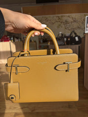 Petit sac à main en cuir signature T - Emilie Le Tanneur