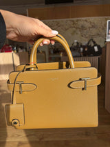 Petit sac à main en cuir signature T - Emilie Le Tanneur