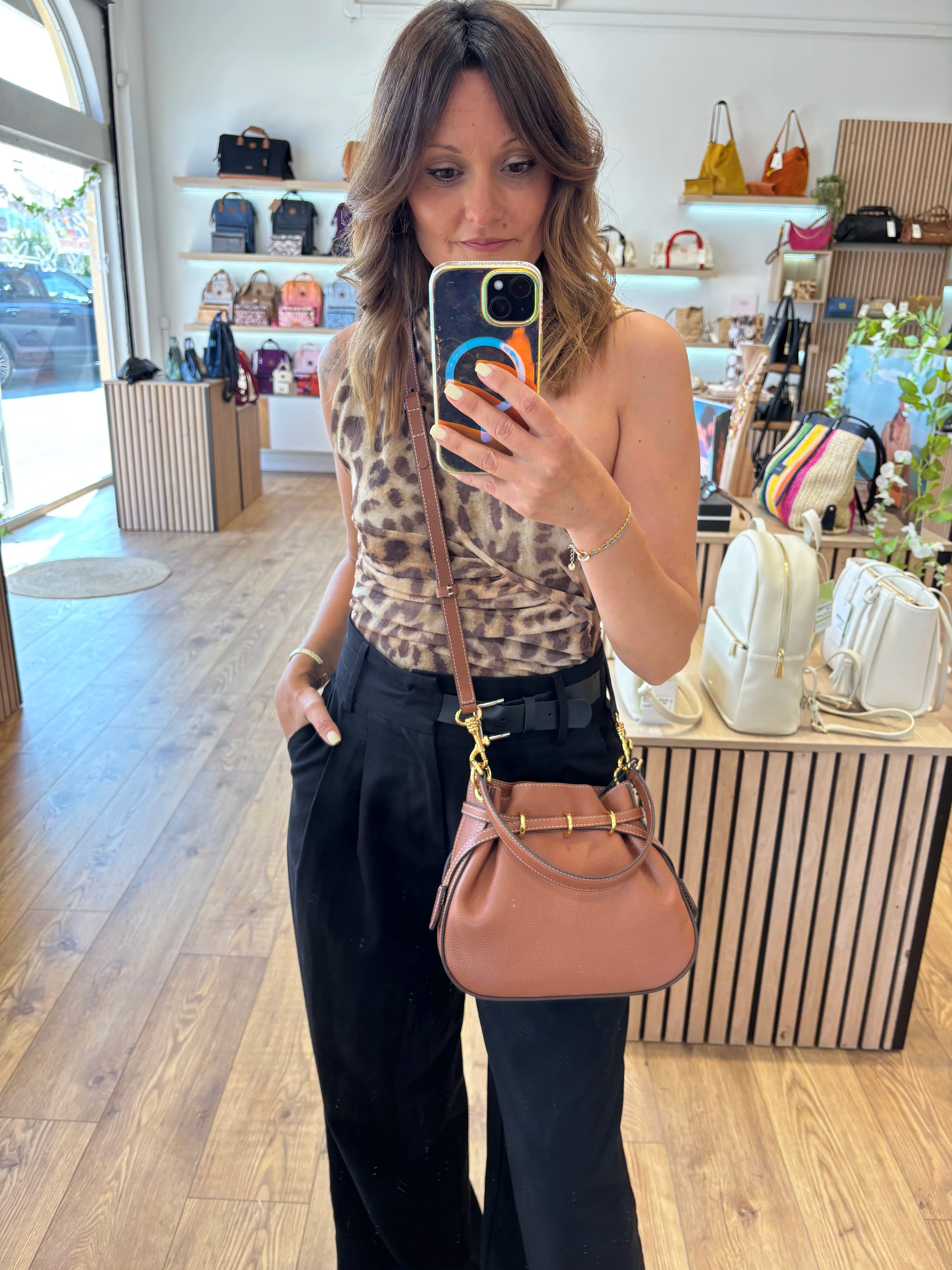 Sac seau en cuir - Le mini Romy | Gerard Darel